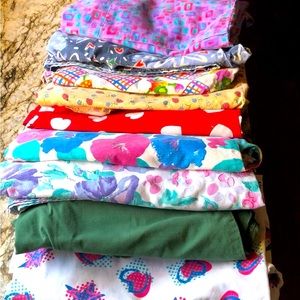 9 GUC WOMEN SCRUB TOPS Sizes Med Large XL